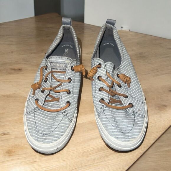 ✨Sperry Women's Crest Vibe Chambray Stripe Sz 8 Sneaker✨ - Picture 5 of 10